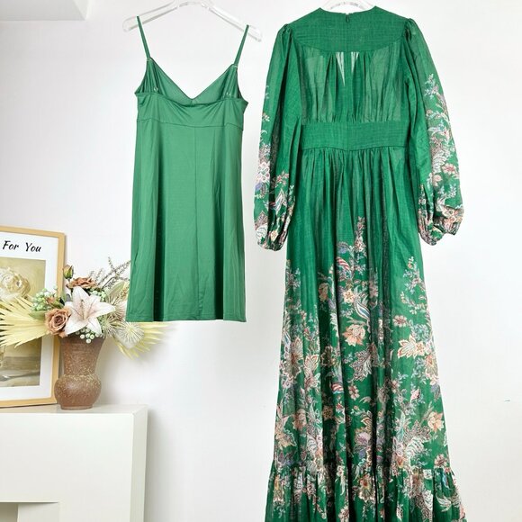 Zimmermann RHIANNON Deep V-neck Long-sleeved Maxi Dress - Picture 11 of 15